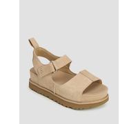 UGG Damen Sandalen aus Veloursleder GOLDENSTAR HI, sand, Gr. 38EU