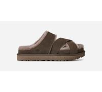 UGG® Greenport Cross Strap Slide für Damen in Dense Smoke, Größe 42, Wildleder 1178470-DNSS-11
