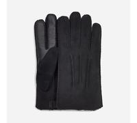 UGG® Handschuhe aus kontrastierendem Lammfell mit Smartphone-Funktionalität für Herren | UGG® EU in Black, Größe L, Schaffell 18712-BLK-L