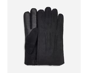 UGG® Handschuhe aus kontrastierendem Lammfell mit Smartphone-Funktionalität für Herren | UGG® EU in Black, Größe M, Schaffell 18712-BLK-M