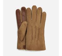 UGG® Handschuhe aus kontrastierendem Lammfell mit Smartphone-Funktionalität für Herren | UGG® EU in Brown, Größe XL, Schaffell 18712-CHE-XL
