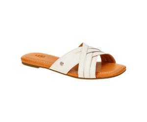 UGG KENLEIGH SLIDE Pantolette weiß jasmin 1142711 für Damen, weiß, Größe 38 EU