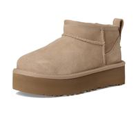 UGG Kids Classic Ultra Mini Plateau-Stiefel für Mädchen und Jungen, beige, 38 EU