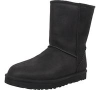 UGG - Klassisch kurz mit Verzierung Herren , Schwarz (Black Leather), 43 EU