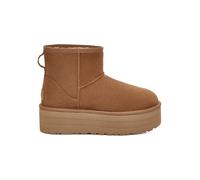 UGG Lammfell-Boots "W Classic Mini Platform" in Hellbraun - Größe 40 | Damen Stiefel