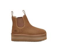 UGG Lammfell-Chelsea-Boots "W Neumel Platform Chelsea" in Hellbraun - Größe 38 | Stiefeletten