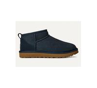 UGG Leder-Ankle-Boots "Classic Ultra Mini" in Dunkelblau - Größe 36 | Stiefeletten