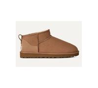 UGG Leder-Ankle-Boots "Classic Ultra Mini" in Hellbraun - Größe 42 | Herrenstiefel