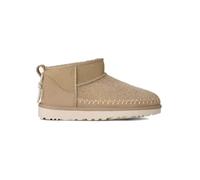 UGG Leder-Boots "Classic Ultra Mini Biarritz" in Beige - Größe 37 | Damen Stiefel