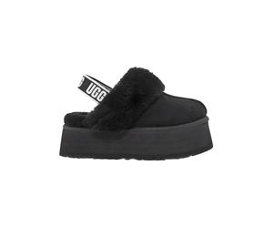 UGG Leder-Hausschuhe "Funkette" in Schwarz - Größe 37 | Damen Pantoletten