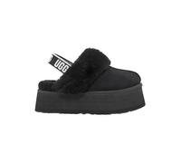 UGG Leder-Hausschuhe "Funkette" in Schwarz - Größe 38 | Damen Pantoletten