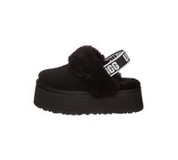 UGG Leder-Hausschuhe "Funkette" in Schwarz - Größe 39 | Damen Pantoletten