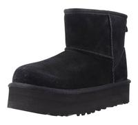 UGG® Classic Mini Plateau-Boot für Kinder in Black, Größe 31, Veloursleder 1143700K-BLK-13