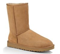 UGG Classic Short Stiefel für Herren aus Leder/Schaffell/Veloursleder in Braun Größe 46