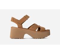 UGG Damen-Sandalen New Heights mit Knöchelriemen – Kastanie Größe 40 EU