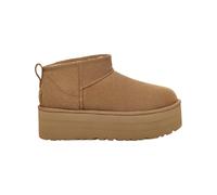 Ugg - Plateau-Stiefeletten - W Classic Ultra Mini Platform Chestnut für Damen aus Wolle - Größe 40 - Braun Braun 40