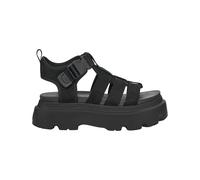 Ugg - Plateausandalen - W Cora Black für Damen aus Leder - Größe 10 US - schwarz schwarz 10 US