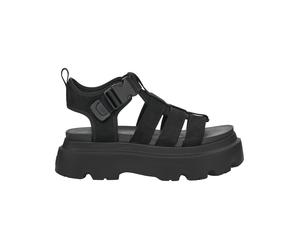 Ugg - Plateausandalen - W Cora Black für Damen aus Leder - Größe 9 US - schwarz schwarz 9 US