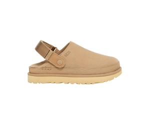 Ugg - Plateauschuhe - W Goldenstar Clog Sand für Damen aus Leder - Größe 6 US - Beige Beige 6 US