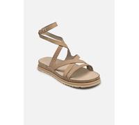 UGG - Sandalen W Goldengaze Embossed Ankle Wrap - Beige - Größe 42