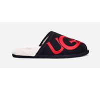 UGG® Scuff Logo Hausschuhe für Herren in Black, Größe 42, Wildleder 1101324-BLK-09