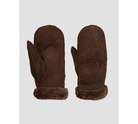 Ugg Shearling Embroider Mitten Lederhandschuhe Für Damen 20932-bcdr Braun L;XL