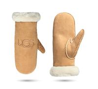 UGG Lederhandschuhe »Shearling Embroider Mitten«, Chestnut SIZE,L/XL|S/M