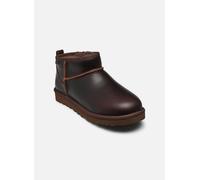 UGG - Stiefel M CLASSIC ULTRA MINI LTHR REGEN - Braun - Größe 44