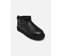 UGG - Stiefel M CLASSIC ULTRA MINI LTHR REGEN - schwarz - Größe 40