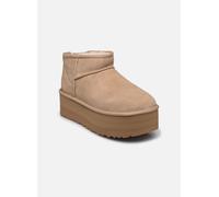 Ugg - Plateaustiefeletten - W Classic Ultra Mini Platform Sand für Damen aus Wolle - Größe 40 - Beige Beige 40