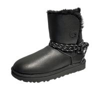 UGG Stiefeletten für Damen aus Italien, Spanien und Portugal für Damen, schwarz, Größe 39 EU