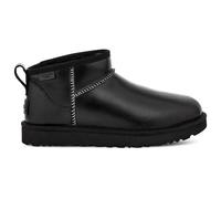 UGG Damen W Classic Ultra MINI LTHR Regen Boots, Schwarz, 40 EU