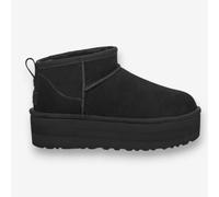Ugg - Stiefel und Stiefletten Damen - W Classic Ultra Mini Platform Black für Damen, aus Leder - schwarz schwarz 9 US
