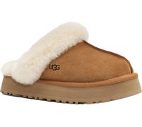 UGG Leder-Hausschuhe "Disquette" in Hellbraun - Größe 36 | Damen Pantoletten