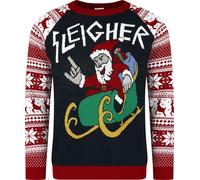 Ugly Christmas Sweater Sleigher Santa Weihnachtspullover multicolor in L
