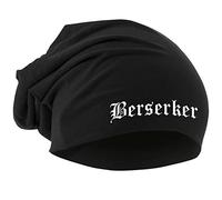 UGLYSHIRT Berserker Mütze | Wikinger Odin Thor Valhalla Nordmann Vikings Valhalla Geschenk | Schwarz