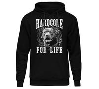 Uglyshirt89 Hardcore for Life Männer Herren Kapuzenpullover | Gabber Musik Hakke Pit Bull Festival | M1 (XL)