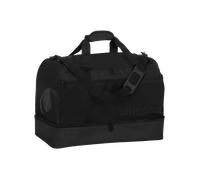 Uhlsport ESSENTIAL 75 Liter SPIELERTASCHE Sporttasche Reisetasche für Damen und Herren - mit Bodenfach - Tasche für Sport, Reisen, Fitness, Gym, Handball, Fußball - Schwarz