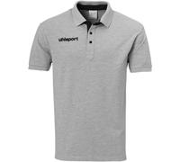 uhlsport Essential Prime Poloshirt grau melange/schwarz 140