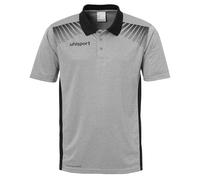 uhlsport GOAL Poloshirt Kinder dark grey melange/schwarz 152