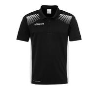 uhlsport Herren Goal Polo Shirt, Schwarz/Weiß, 140