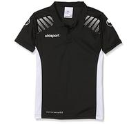 uhlsport Herren Goal Polo Shirt, Schwarz/Weiß, 140