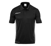 Uhlsport Herren Score Polo Shirt Poloshirt, schwarz/Weiß, m
