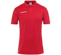 uhlsport Herren Jungen Essential Poly Polo Shirt mit Rippe Kragen SMARTBREATHE FIT recyceltes Polyester Sport Fitness Poloshirt T-Shirt rot - Größe XXL