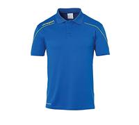 uhlsport Herren Polo Stream 22 Polo, azurblau/limonengelb, M, 100220414