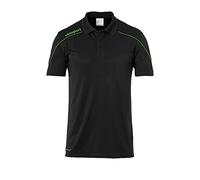 uhlsport Herren Polo Stream 22 Polo, Schwarz/Fluo Grün, XL, 100220424