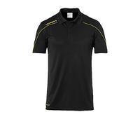 uhlsport Herren Polo Stream 22 Polo, Schwarz/limonengelb, XXXL, 100220423