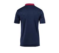 Uhlsport Herren Poloshirt Offense 23, Marine/Bordeaux/Fluo gelb, L, 100221313
