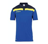 Uhlsport Herren Poloshirt Offense 23 azurblau/Marine/limonenge S