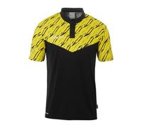 Uhlsport Progressive 28 Short Sleeve Polo Gelb,Schwarz L Herren